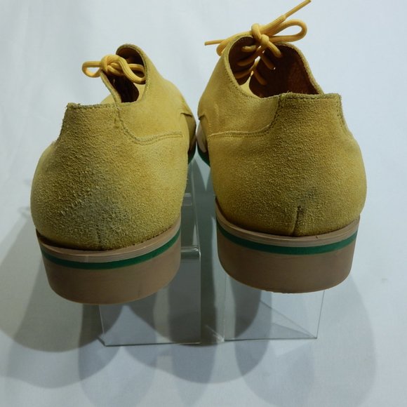 JD Fisk Mustard Suede Oxfords in Size 12M